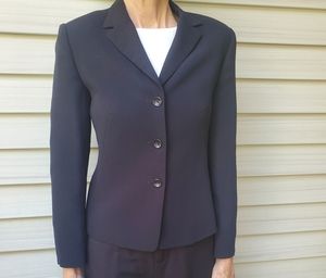 Talbots gently used Black Petite Suit Jacket size 2P